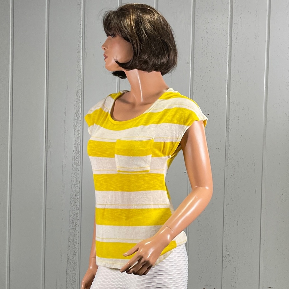 *Sparkle & Fade Women's Striped Crossback Knit Top Size XS